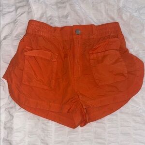 Urban Outfitters Orange Cargo Shorts Relaxed Fit
